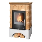 Kachlová kamna ABX Britania s výměníkem, naturbraun